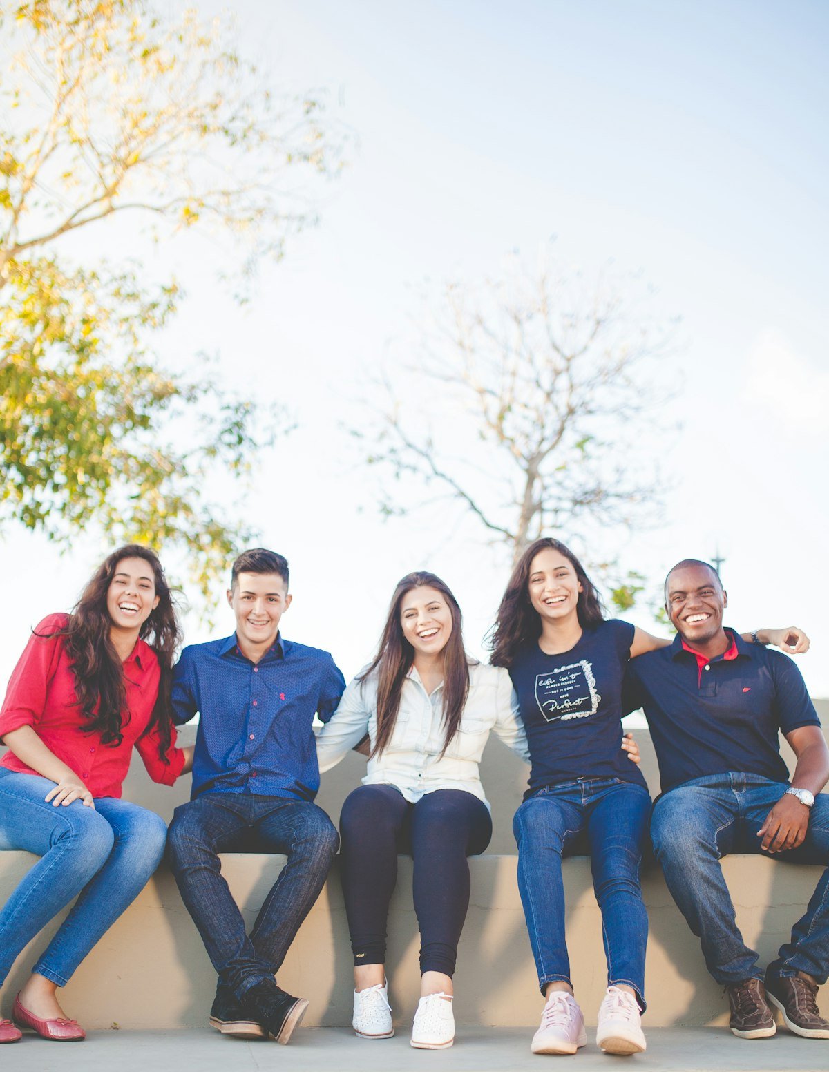 Étudiants sur un campus